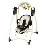 Bouncer / Swing Combo

•A 2-in-1 Infant Swing and Bouncer seat rental combo.

•Features a full swing includes & removable bouncer seat 

•Has a flip-up tray, overhead detachable toy bar, 6 speeds, musical and nature sounds

•Deluxe seat pad, 3 or 5-point harness system and 3 position recline 