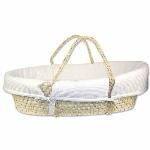 Moses Basket Portable Bassinet

·Moses basket portable bassinet rental is perfect for hotels, grandma’s house, the train, boat, camping, etc. 

·Wicker craftsmanship, neutral fabric lining and machine washable pad

·Recommended age is newborn baby and up